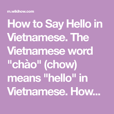Nobody says xin chào in daily conversation.watch the video to know the most common way to say hello in vietnamese. How To Say Hello In Vietnamese How To Say Hello Vietnamese Words Say Hello