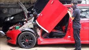 Engsel lipat tanam engsel pintu kayu 95mm stainlis invisible: Tutorial Pemasangan Lambo Door Gullwing Youtube
