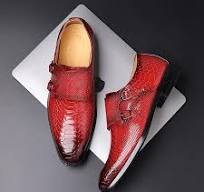 Men's Casual Business Shoes Snakeskin Grain Microfiber ...
