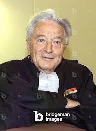 Image of Former French Foreign Minister Roland Dumas seen in his lawyer's