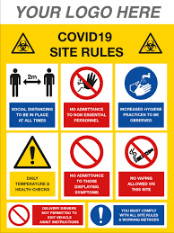 These emergency rules supersede the entirety of the emergency rules filed on may 24, 2021. Covid 19 Site Rules Sign Stocksigns