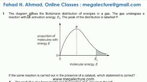For a single free particle the distribution of energy is proportional to the kinetic. 1 9701 W19 Qp 11 Boltzmann Distribution Youtube