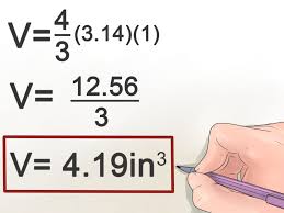 C = 2 ϖ r where c = circumference ϖ = pi = 3.14159265. How To Calculate The Volume Of A Sphere 5 Steps With Pictures
