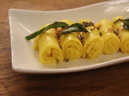 Moong Dal Khandvi Vegetarian Recipe Khaanakhazana By Master Chef Sanjeev Kapoor Recipes Asian Snacks Dal Recipe