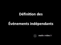 Voici la définition de deux événements indépendants. Definition Evenements Independants Youtube