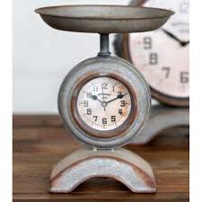 Find distinctive designs of every imaginable scale in our extensive. Park Hill Small Kitchen Scale Clock For Rustic Home Decor Walmart Com Walmart Com