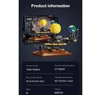 CaDA® MASTER series Solar System Model Science Experiment Education Kit  C71004W Building Toy for Kids (865 Pieces)