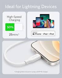 Lightning is a proprietary computer bus and power connector created and designed by apple inc. Powerline Iii Flow Usb C With Lightning Connector Anker