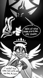 Based on a Swap AU where, instead of Charlie meeting Adam, Emily has an  arranged meeting with Satan, the Sin of Wrath. – @7thingsnbeings on Tumblr