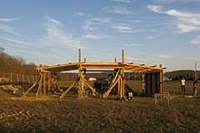 Wood pole barn kits are very popular, even the small versions, so you can expect to spend between usd7 and usd20 per square foot. Pole Building Framing Wikipedia