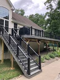 Trex transcend deck boards are available in 12 foot and 16 foot lengths; Trex Island Mist And Trex South Jersey Custom Decks Facebook