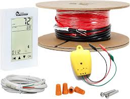 Suntouch is a leader in the manufacturing of electric radiant heat products. Buy Dr Infrared Heater Dr 9fh2140 Electric Radiant Floor Heating Cable Kit 140 Sqft 240 Volt Red Black Online In Indonesia B08p42b6xn