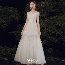 Maybe you would like to learn more about one of these? Erschwinglich Ivory Creme Garten Im Freien Sommer Leichtes Brautkleider Hochzeitskleider 2021 A Linie Off Shoulder Kurze