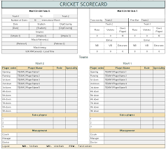 View, download and print bdpssa cricket score sheets template pdf template or form online. Cricket Team List Template Excel