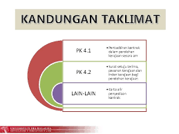 Dinyatakan dalam kontrak atau pesanan kerajaan; Taklimat Pengurusan Kontrak Perolehan 1 Oktober 2019 Kandungan