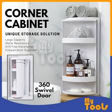 Whether you're looking to buy wine & bar cabinets online or get inspiration for your home, you'll find just what you're looking for on houzz. Mytools 360 Rotating Bathroom Shelf Kitchen Toilet Triangle Storage Rack Wall Large Storage Box Cabinet Random Color Shopee Malaysia