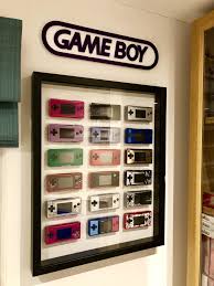 Nintendo Game Boy Micro Wall Display Via Reddit User Captainjord Retro Games Room Game Room Video Game Rooms