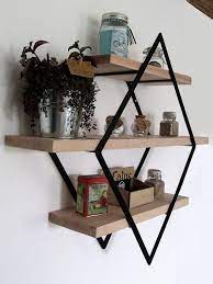 Le style industriel,maintenant, est partout dans la déco et il continue de gagner en popularité. Etagere Murale Style Industriel Losange Fer Et Bois Petit Etsy Wood Furniture Design Solid Wood Furniture Design Metallic Painted Furniture