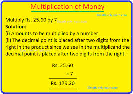 Students can play it alone, with another friend, or even in teams. Multiplication Of Money Multiply The Amounts Of Money Examples