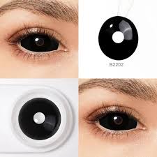 Image result for black sclera contacts