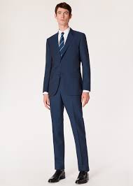 The Mayfair Mens Classic Fit Navy Wool Mohair Suit
