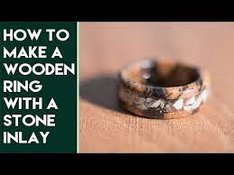 How to make a wooden ring with inlay. How To Make A Ring With A Stone Inlay Black And White Ebony And Emerald Youtube