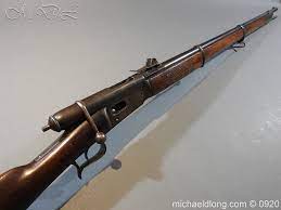 Vetterli already been involved in weapon design with the germans, french, and british, and was strongly influenced by american rifle designs, most notably the henry repeating rifle. Swiss M1871 Vetterli Rifle 10 4mm Obsolete Calibre Michael D Long Ltd Antique Arms Armour