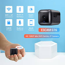Maybe you would like to learn more about one of these? Escam G16 Hd 1080p 2 8mm Lens Mini Wifi App Mode Connection Battery 6pcs Ir Leds Night Vision Motion Detection Battery Built In Microphone Camera With Audio Support 64gb Tf Card 7691172 2021 47 99