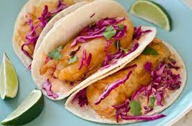 Once the batter has set for 30 minutes, get ready to bread and fry the fish. Wo Kann Ich Baja Fish Tacos Essen