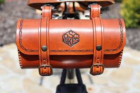 Handgefertigte Ledertasche Fahrrad Sattel Fahrrad Ledertasche Leder Satteltasche Fahrrad Werkzeugtasche R Handlebar Bag Leather Saddle Bags Leather Bicycle