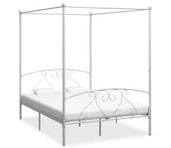 Ikea bett aus metall in weiß. Vidaxl Himmelbett Gestell Weiss Metall 140 X 200 Cm Vidaxl De