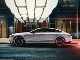 This Image Shows The Side View Of The Mercedes Amg Gt 53 4 Door Coupe Mercedes Amg Dream Cars New Mercedes Amg