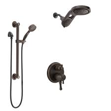 Maybe you would like to learn more about one of these? Delta Cassidy Venetian Bronze Shower System With Dual Control Handle Faucetlist Com
