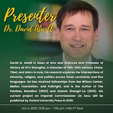 Join us for a powerful lecture by Dr. David G. Atwill (NYU Shanghai) as he  revisits the legacy of Imperial Commissioner Lin Zexu, a pivotal figure in  China's battle against the opium