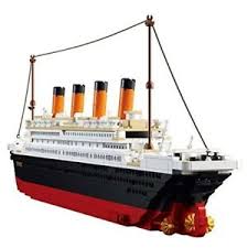 titanic ship building blocks model set
