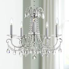 Othello 20 1 2 W Polished Chrome 5 Light Crystal Chandelier 62w79 Lamps Plus