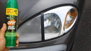 Using Bug Spray To Clean Headlights Warning Youtube