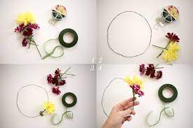 This diy flower crown tutorial shows you how to make affordable and stylish flower crowns for using greenery: How To Make A Fresh Flower Crown A Beautiful Mess