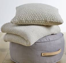 Pouf Rond Gris En Coton Carrefour Home Decoration Decoration Pas Cher Decoration Interieure