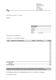 Das nachfassen von angeboten gehört zu den weniger geliebten aufgaben im vertrieb. Handwerker Angebot Muster Kostenlos Diese Angebotsvorlage Und Musterangebot Eignet Sich Besonders Gut Fur