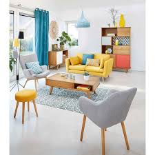 Bucherregal Im Vintage Stil Aus Holz B 116 Cm Grau Orange Colourful Living Room Decor Retro Living Rooms Colourful Living Room