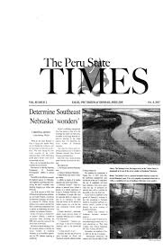 2007-2008 Peru State Times (Peru, NE) - issues 1-10 by Peru State College  Library - Issuu