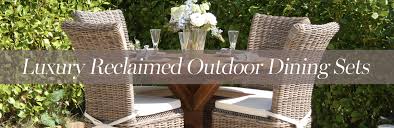 Shop our best selection of patio dining sets to reflect your style and inspire your outdoor space. Luxury Reclaimed Outdoor Dining Sets Garden Furniture Sets Garden Furniture Patio Furniture Sustainable Furniture