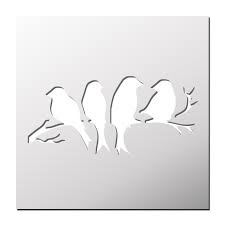 Pochoir Oiseaux Pochoir Oiseau Pochoir Pochoirs Gratuits