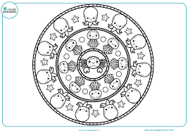 Dibujos De Mandalas Para Colorear Para Ninos Contornos dispares, figuras disimuladas a manera de. dibujos de mandalas para colorear para