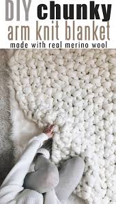 In both cases, the term refers to the number of stitches and rows per inch. How To Make Diy Chunky Knit Blanket Arm Knit Or Finger Knit Craft Mart