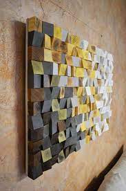Make your own art from reclaimed wood. Wood Wall Art Winter Is Coming Reclaimed Wood Art 3 D Wall Art Decor Wood Mosaic Wood Sculpture Abstract Painting Geometric Wall Art Arte De Madera Recuperada Arte De La