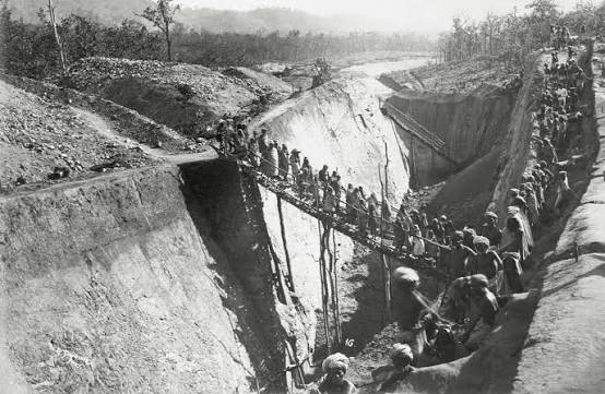1890 British India. Photographs of the construction of the Bengal-Nagpur Railway. From an album owned by J. C. Townsend. The East India Company and Raj Research Group Railways Collection. Restored Images. Updated.