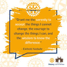 Rotary Club Of Bombay - A powerful quote for a powerful mind  #rotaryinspires #quoteoftheweek #quotes #foodforthought #Einholdniebuhr |  Facebook