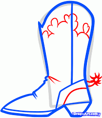 How To Draw Cowboy Boots, Cowboy Boots, Step By Step, Fashion, Pop Culture,  Free Online Drawing Tutorial, Added By Dawn, March 9… | Dia Del Padre,  Sombreros Stetson